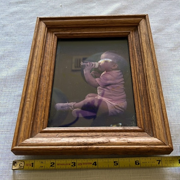 VINTAGE WOOD PORTRAIT - Picture 4 of 5